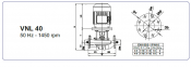 насос  	VNL 40-200  0.75 KW 1500 RPM 1