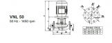 насос VNL 50-200 1.1 KW 1500 RPM 1  	насос VNL 50-200 1.1 KW 1500 RPM 1