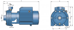Моноблочный центробежный насос 2CPm 160/10( 25/16B) 0